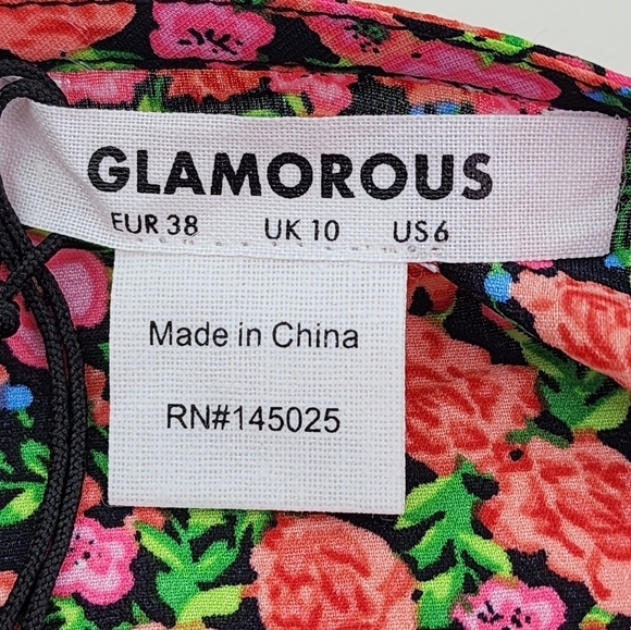 Glamorous Women's in Rose Floral Maxi Tiered Wrap Dress - Picture 6 of 9